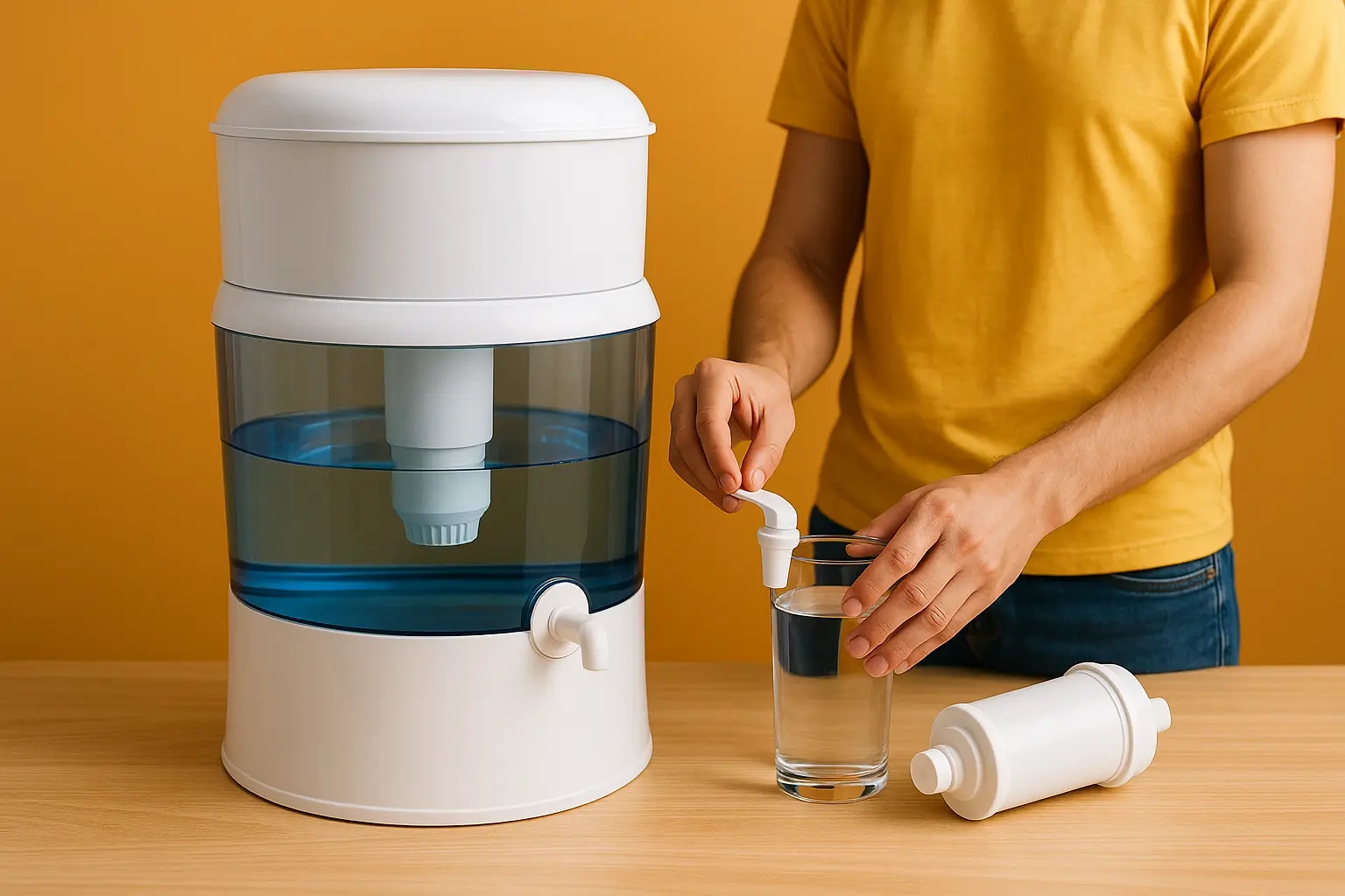 Filtration par gravite eau pure et saine